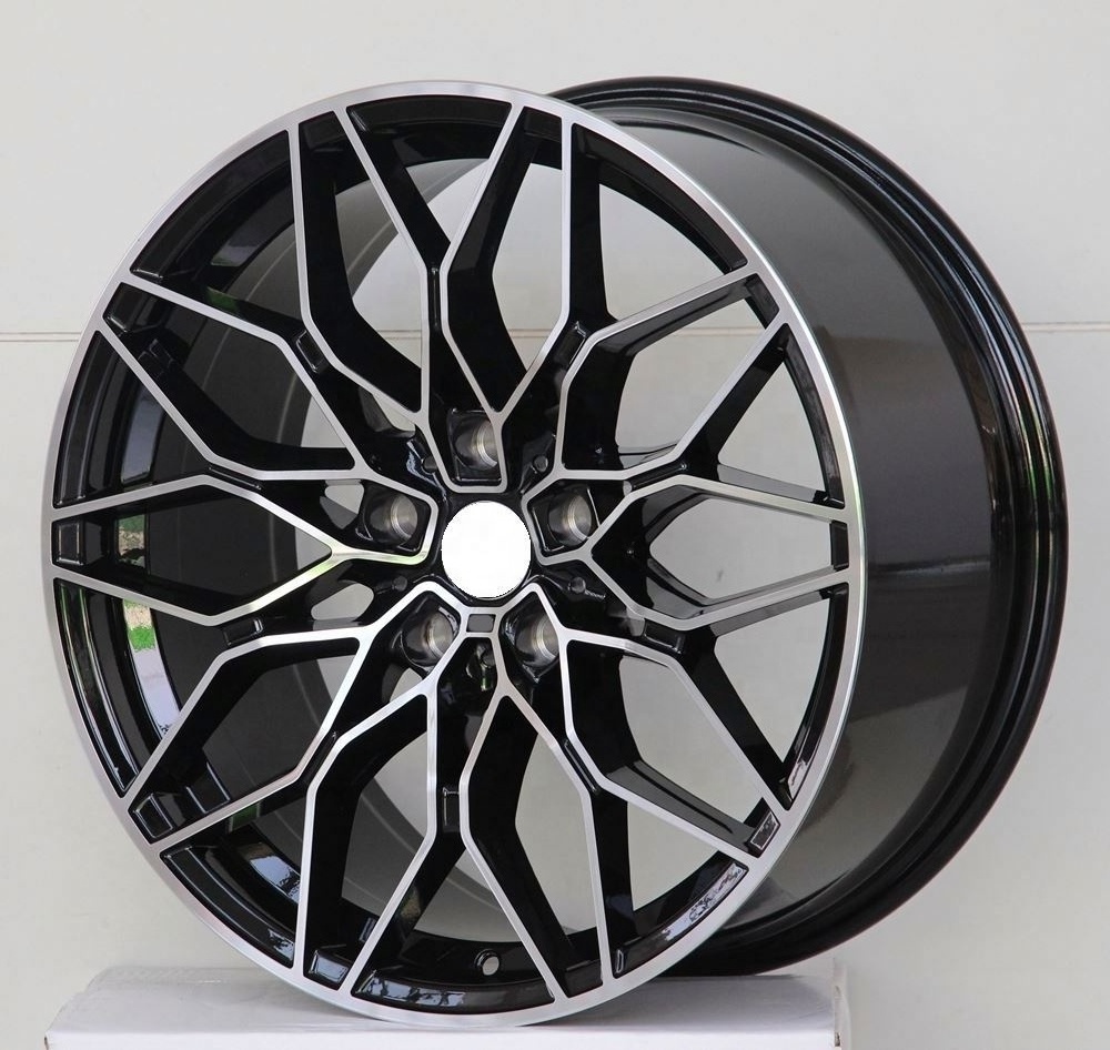 Flrocky Hot Sale 18 19 20 Inch Staggered Alloy Wheels Black Machine Face Car Rims For BMW 3/4/5/6/7 Series