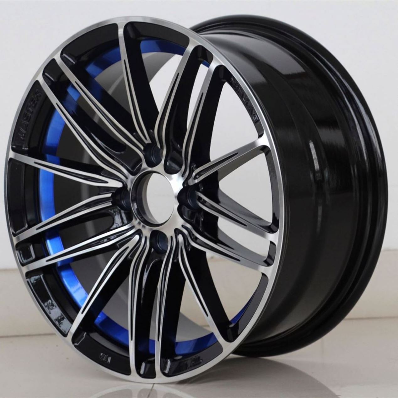 Flrocky 15 17 Inch 4 5 Lugs Alloy Wheel Rims 4*100 5*114.3 For Master Ninja 9 Black Silver Machined Face Jerry Huang