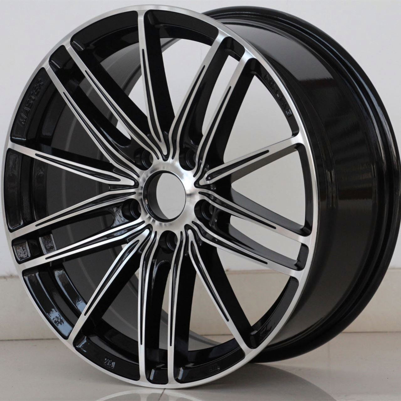 Flrocky 15 17 Inch 4 5 Lugs Alloy Wheel Rims 4*100 5*114.3 For Master Ninja 9 Black Silver Machined Face Jerry Huang