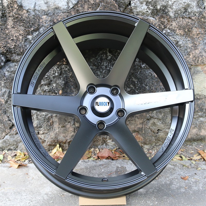 Flrocky CHEN 17 18 inch High Quality Passenger Car Wheels Deep Dish Rims Concave Matte Black Aluminum Alloy Wheels