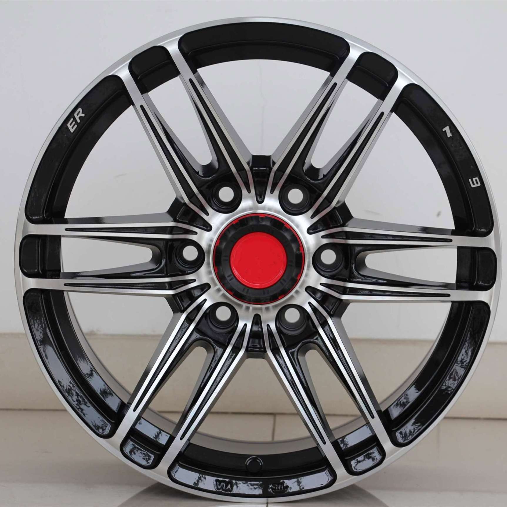 Flrocky 15 17 Inch 4 5 Lugs Alloy Wheel Rims 4*100 5*114.3 For Master Ninja 9 Black Silver Machined Face Jerry Huang