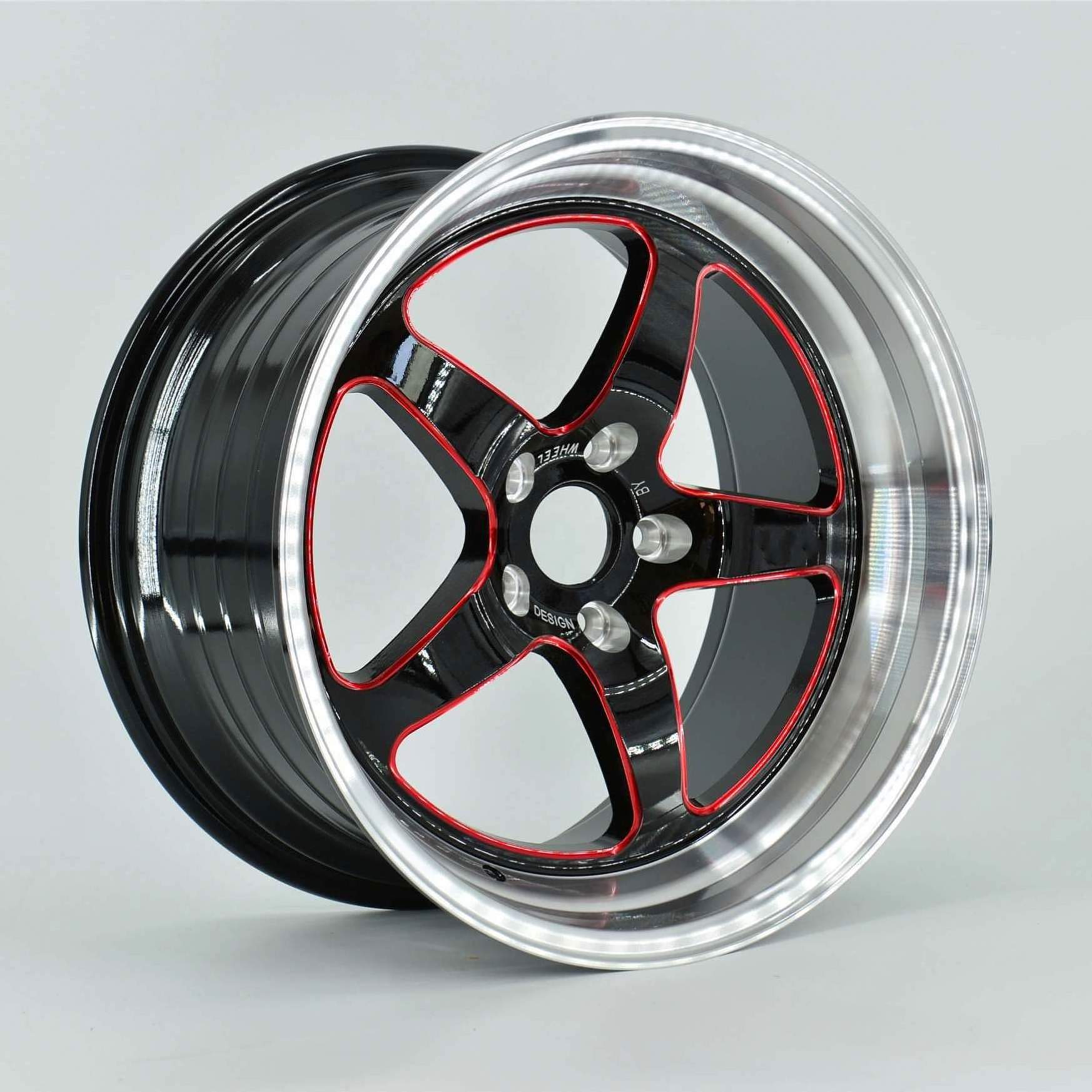 Off-Road Deep Dish 18 Inch Alloy Wheel Rims Passenger Car For Weld Racing US 5 Lugs 5*114.3 6*139.7 Red White Disease Detail