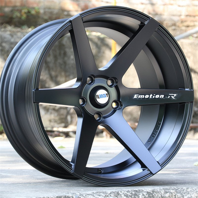 Flrocky CHEN 17 18 inch High Quality Passenger Car Wheels Deep Dish Rims Concave Matte Black Aluminum Alloy Wheels