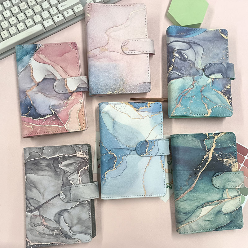 custom mermaid notebook pu leather notebook budget planner notebook 6 ring loose leaf a6 budget planner budget binder bulk