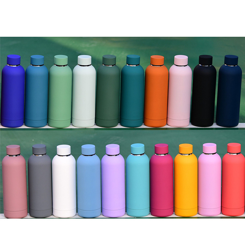 Luxury eco friendly insulated hot 500ml water bottle stainless steel water bottles with custom logo