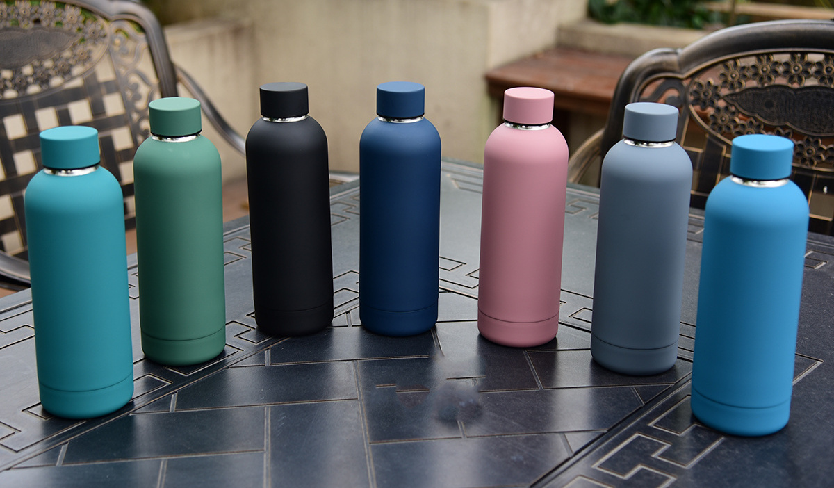 Luxury eco friendly insulated hot 500ml water bottle stainless steel water bottles with custom logo