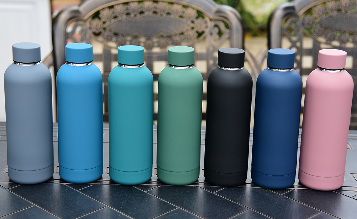 Luxury eco friendly insulated hot 500ml water bottle stainless steel water bottles with custom logo