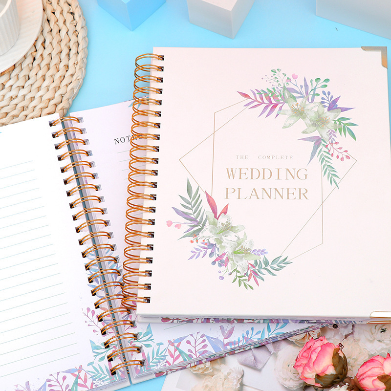 Spiral notebooks planner printing private label journals and planners a5 fridge manifes planner 2024-2025 custom logo