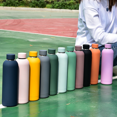 Luxury eco friendly insulated hot 500ml water bottle stainless steel water bottles with custom logo