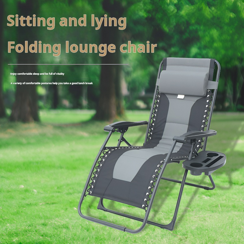 High Quality Luxury Modern Outdoor Beach Patio Lawn Lounge Folding Padded Zero Gravity Recliner Chair