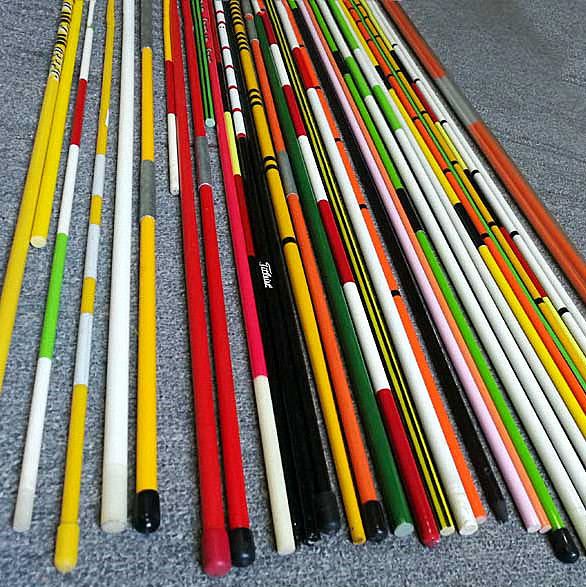 Practice Fiberglass Rods Golf Swing Trainer Aid Tools Practice Training Aid Accessories Golf Alignment Stick