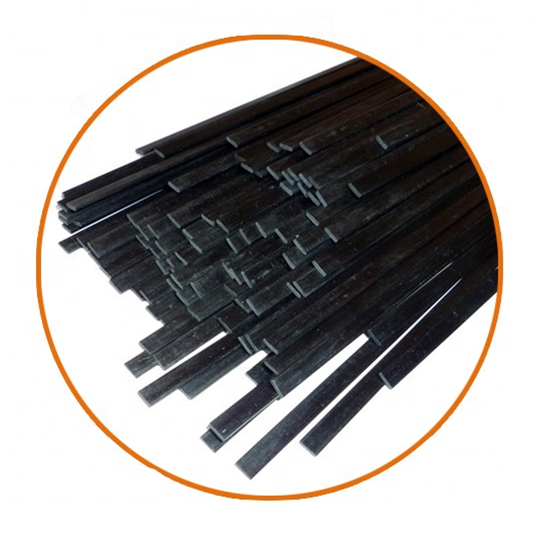 High Strength High Stiffness Lightness Pultruded Carbon Fiber Strip Flat Bar