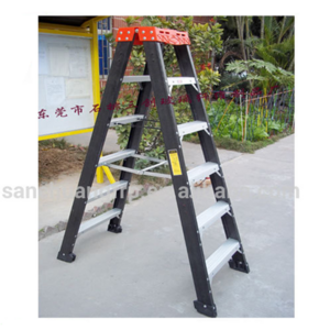 Manufacturer Custom Size Fiberglass Platform Ladder High Strength Double Sided FRP Ladder