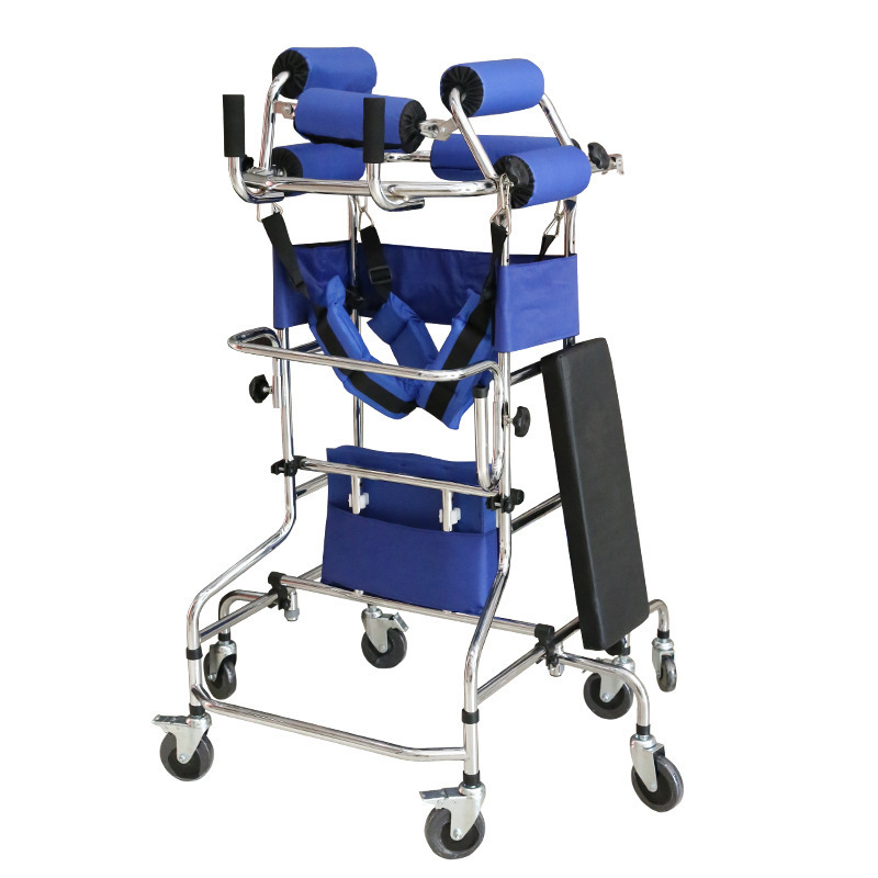 Adult Foldable Rollator Walker Elderly & Disabled Accessible Design for Celebrah Palsy Patients Stand & Walk with Confidence