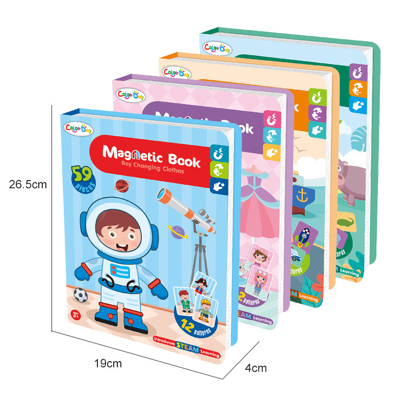 DIY Clothing Match game Girl Dress Up Early Learning Toy  Magnetic Puzzle