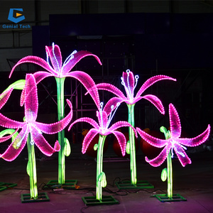 FL38 High Quality Waterproof Garden Led Flower lantern For Festival Decoration