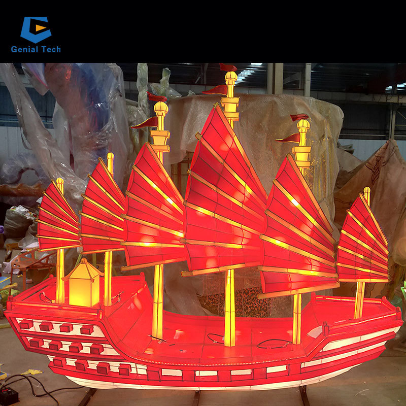 SG-RT148 decorative float lantern on water boat theme lantern Waterproof Lantern festival