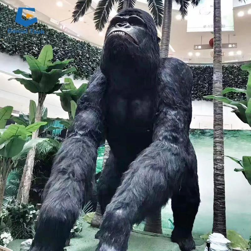 Animatronic Gorilla King Kong Amusement Park Indoor Simulation Animal Model For Sale