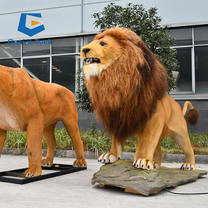 JN-Z23JL14 2023 Hot Sale Realistic Lion Model Animatronic Animal Lioness Model for Sale