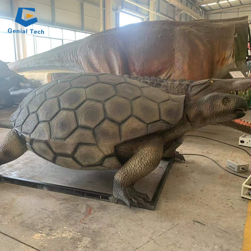 CCAA18 playground park animal simulation turtle decoration animatronic sea turtle model for sale