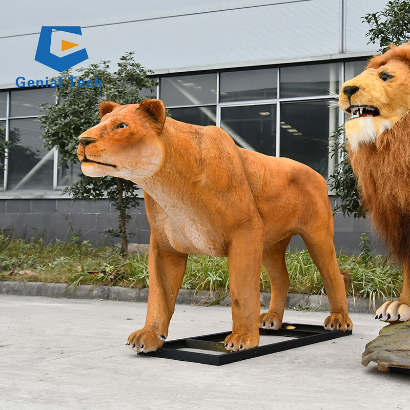 JN-Z23JL14 2023 Hot Sale Realistic Lion Model Animatronic Animal Lioness Model for Sale