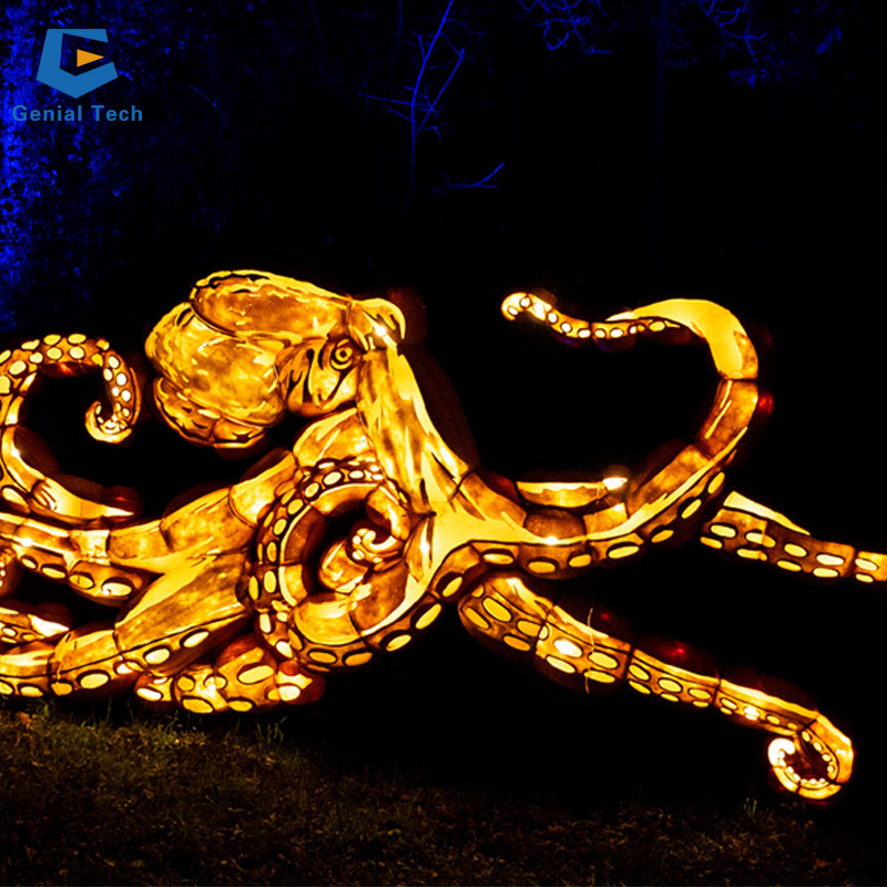 sea animal octopus lantern festival exhibition