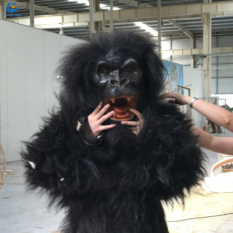 CCDC22 Realistic fur suit simulation animal costume life size gorilla costume for sale