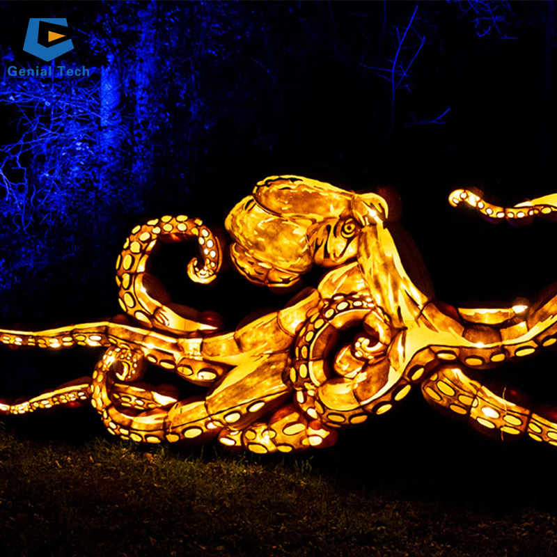 sea animal octopus lantern festival exhibition