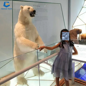 large animatronic white bear simulation polar bear animated robot polar bear