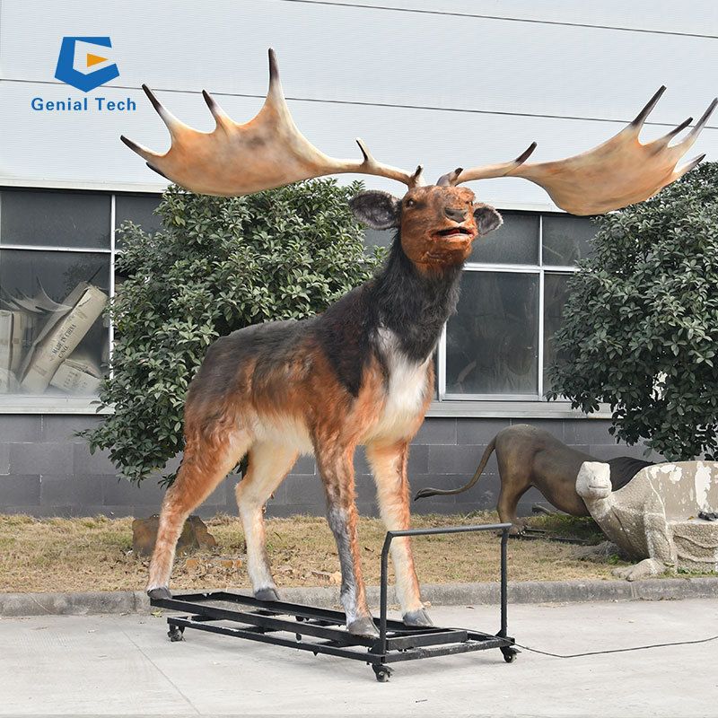 JN-Z23J26 2023 New Animatronic Animal Deer Model Christmas Decoration Reindeer Model High Realistic model for Sale