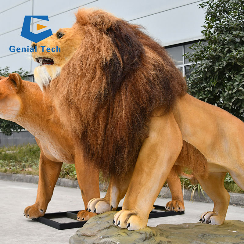 JN-Z23JL14 2023 Hot Sale Realistic Lion Model Animatronic Animal Lioness Model for Sale