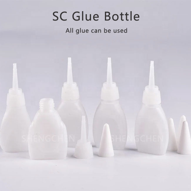 401 Super Glue 20ml Plastic bottle empty pin cap Construction Packing