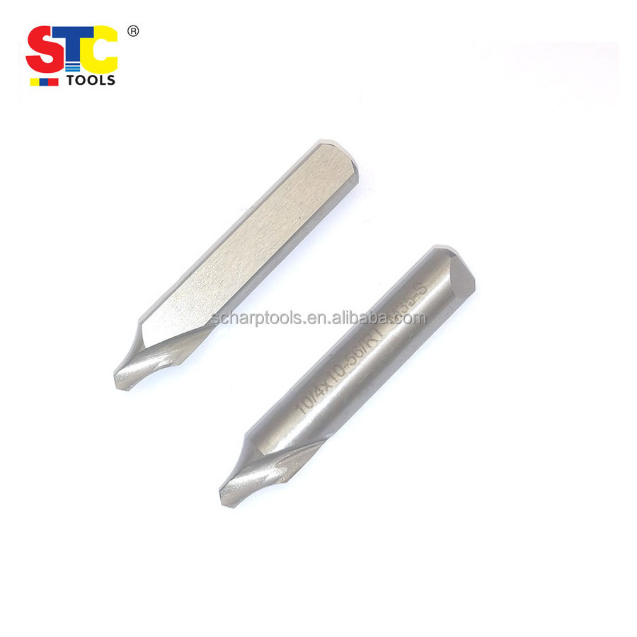 Custom tools Deburring countersinkers HSS carbide Hole Chamfer  Countersink combined  Center Drill Bits with flat