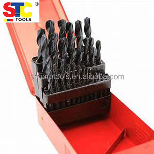 Metal drilling Din338  Hole Cutter Power Tools High speed steel Cobalt HSS 29pcs twist drill bit set