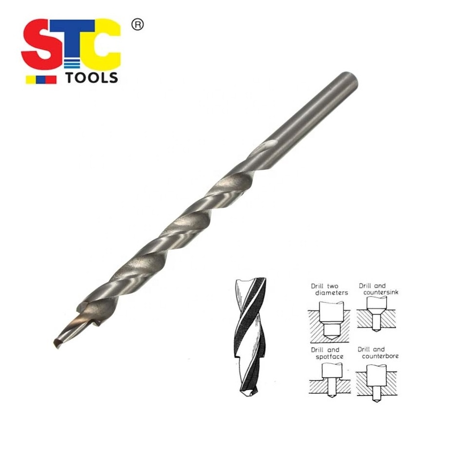 High speed steel HSS Pocket Hole Drill Din8376 Replacement Stop collar metal drilling Straight shank Step Subland drill bits