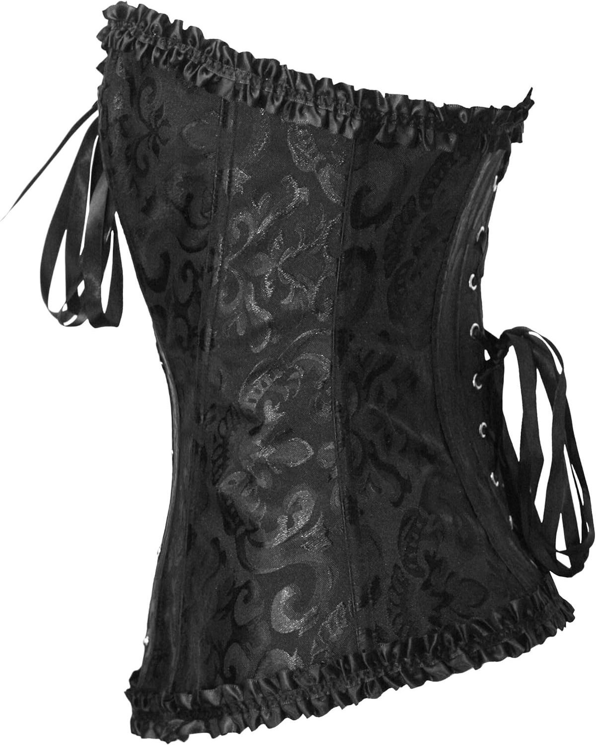 Women Seamless Sexy Corset Lingerie Top Gothic Waist Training Polyester Bustier Lace Bodysuit Adult Underwear Corset Shaper