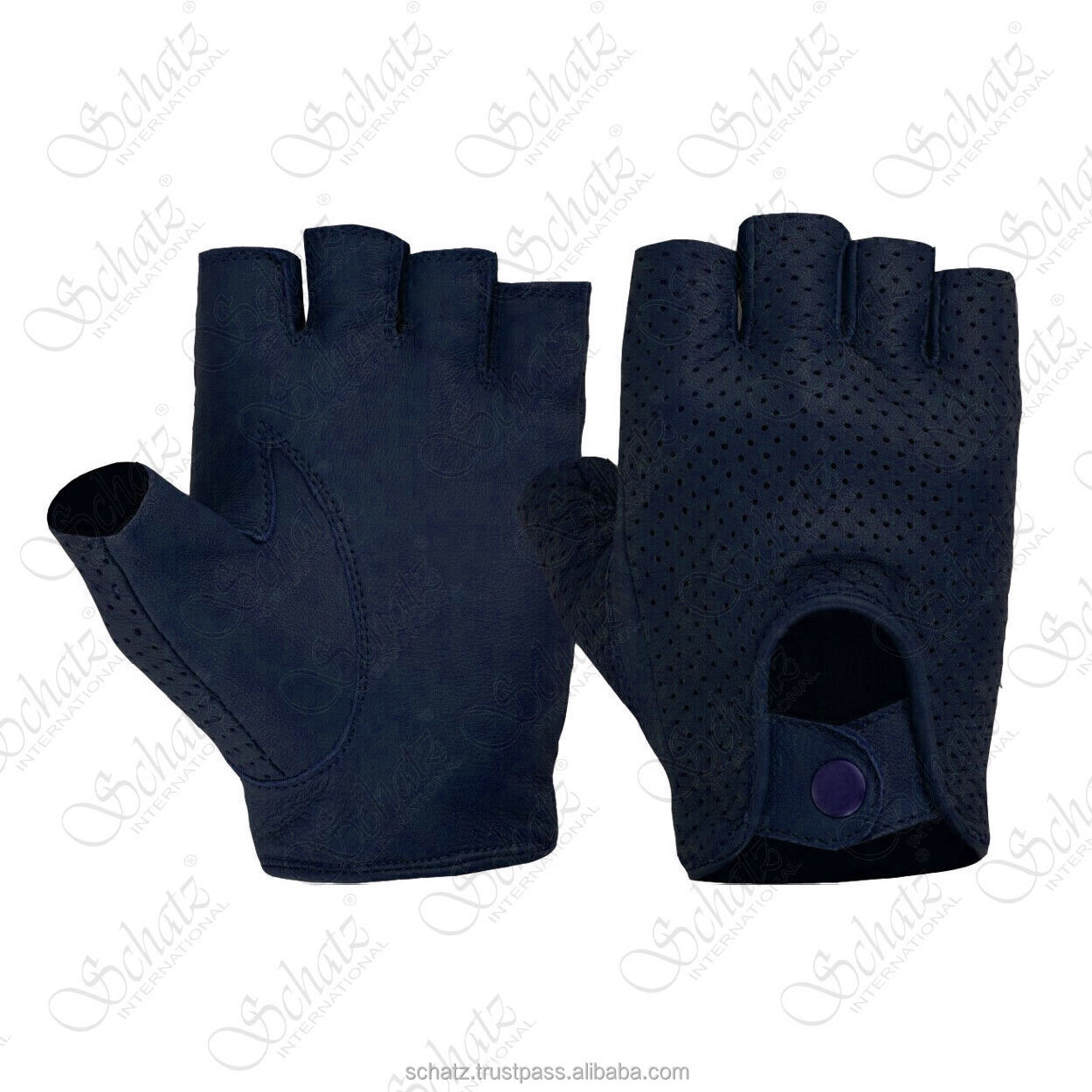 Women's New Driving Leather Fingerless Gloves Winter Biker Cycling Wheelchair Gym Padded Gloves & Mittens OEM Wholesale Bulk