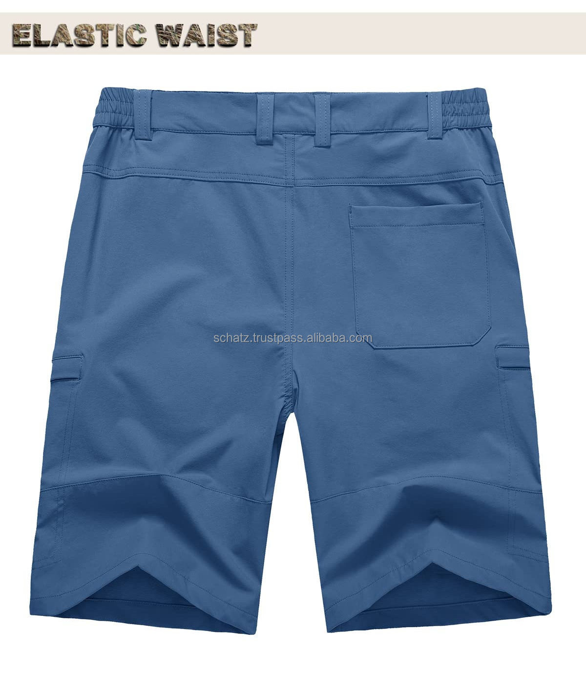 Summer Mens Cargo Work Shorts Moisture Wicking Casual Shorts Running Jogging Sports Bottoms Nylon Rip-Stop Short Pants