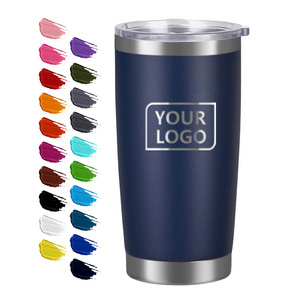 Custom logo coffee cup yetys 20oz 20 oz Vacuum thermal insulated double wall stainless steel travel mug 20 ounce tumblers