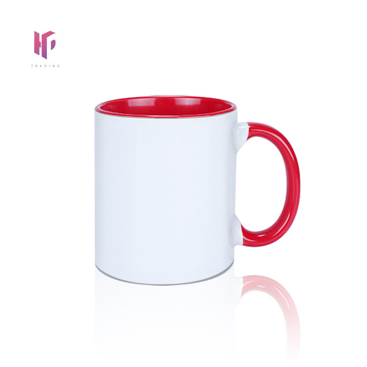 Wholesale inner colour magic mug sublimation 11 oz ceramic coffee sublimation mug