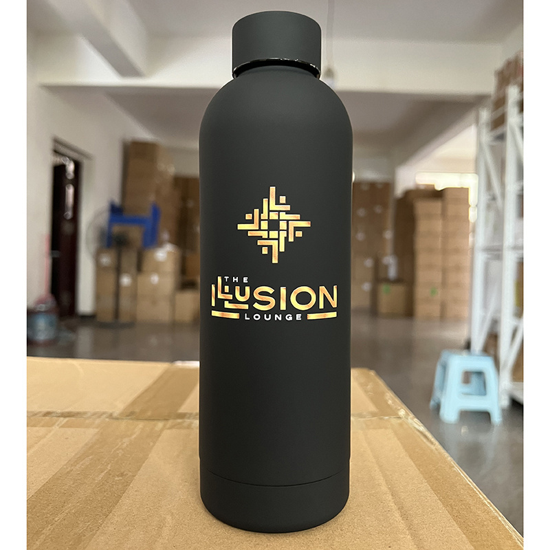 Custom logo 500ml stainless steel double wall outdoor sports portable vacuum insulated drink water bottle Class thermos flask