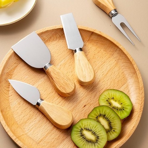 Premium Wooden Handle Stainless Steel Mini Cheese Knives Set for Charcuterie Board Exquisite Cheese Knife Cheese Cutter Fork