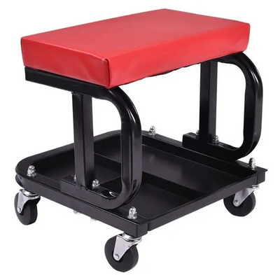 Mechanic Stool Chair Repair Tools Tray Shop Auto Car Garage Rolling Creeper Seat