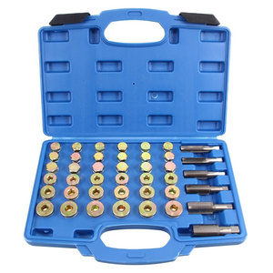 114pcs Oil Pan Drain Sump Plug Key Thread Repair Tool Kit Set