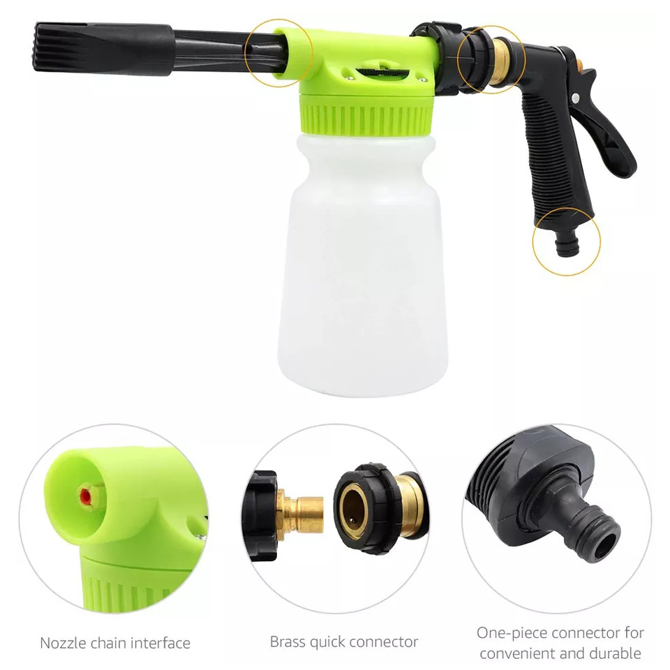 Garden Hose Cleaning Washing Washer Snow Foam Cannon Lance Spray Sprayer Car Wash Foam Gun