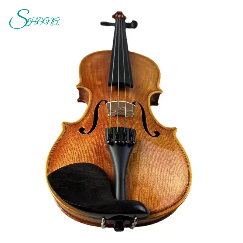 Solid wood tiger violin