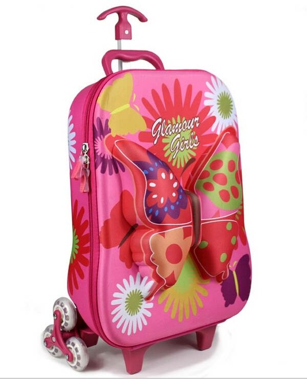 3D EVA Trolley Bag for Kids Child school trolley bag