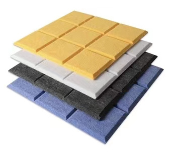 New Arriving High Density PET Felt Acoustic Panels Sound Absorbing Material Polyester Fiber Wall Panels For School