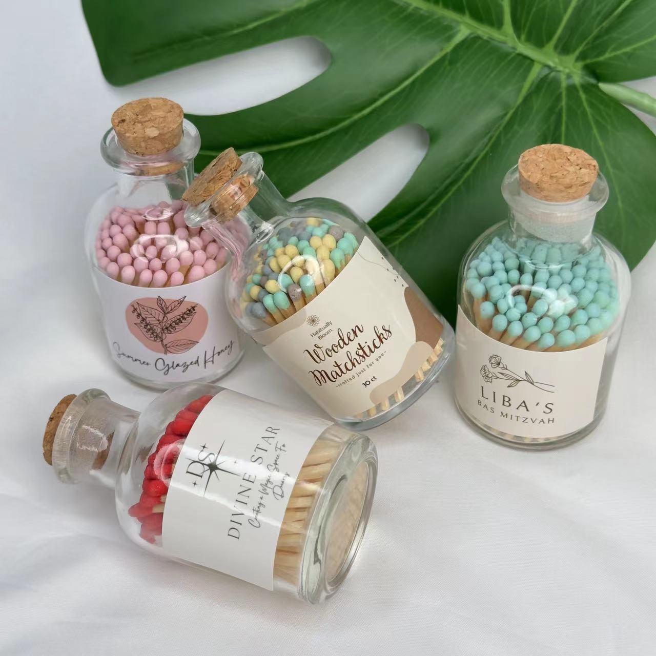 Instagram High Beauty Glass Bottle Matches Scented Candle Special Glass Bottle Matches Igniting Smoking Creative Matches