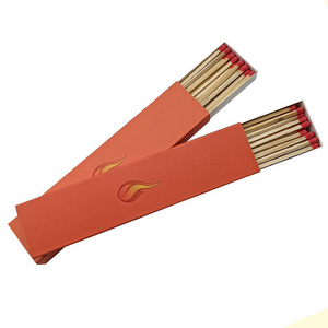 Extra long, extra thick matches custom extra long fireplace matches Custom logo long match matchbox